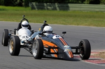 Formula Vee - Steve Ough led both races